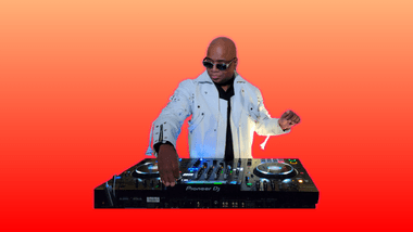 Dj Ant on orange background