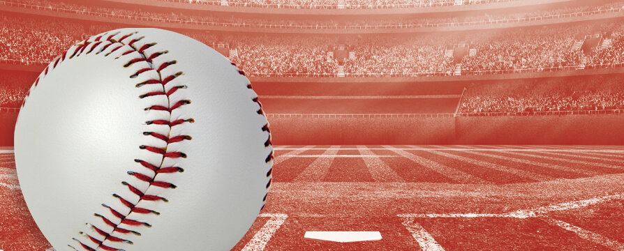 Baseball and baseball diamond